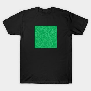 Stitches On Green T-Shirt